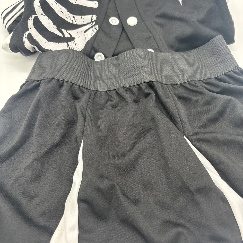 Girls Skeleton Scare Squad Halloween Costume Skirt And Jacket Medium‎ 8 To 10